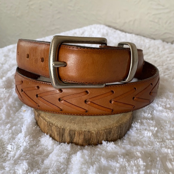 Lands' End Accessories - Lands End Leather Belt 34"